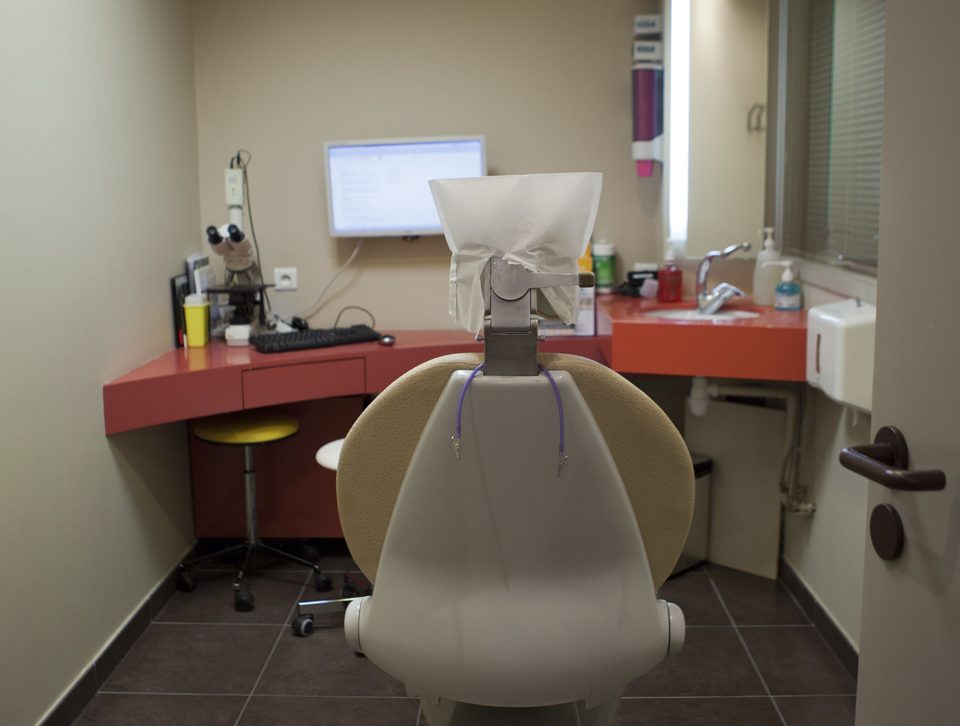 Salle de consultation du cabinet dentaire des Dr. Marcucci & Combes
